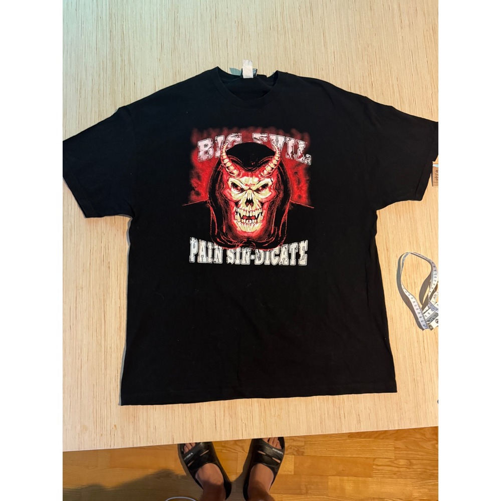 Vintage WWE Undertaker Big Evil T Shirt 2XL Black 2002 Let The Beatings Begin 29
